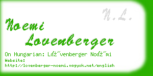 noemi lovenberger business card